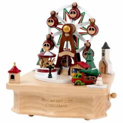 Wooderful life Musique|Boites À Musique|Boite à musique en bois Marché de Noël