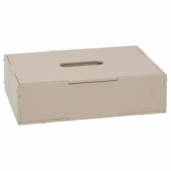 Nofred Boite de rangement avec couvercle en bois | Beige Hot