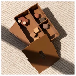 Enfant Nofred Rangements|Patères, Paniers Enfant|Boite de rangement avec couvercle en bois |