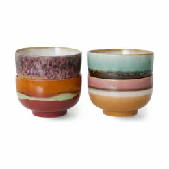 HKliving Art De La Table|Bol en grès - Set de 4