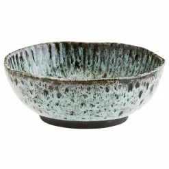 Outlet Madam Stoltz Bol en grès tacheté Vert