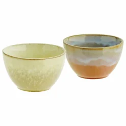 Madam Stoltz Bols en grès - Set de 2 | Orange Hot