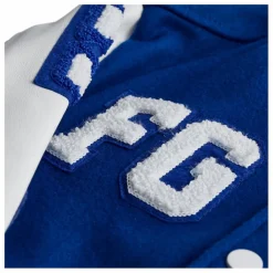 Enfant Fille Garçon Bomber Awesome Letterman à Ecussons Cuir |