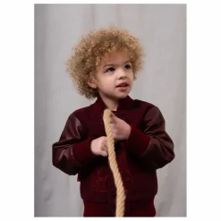 Enfant Fille Garçon Manteaux, Blousons|Manteaux, Blousons|Bomber Brodé Laine et Cuir |