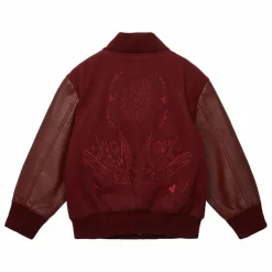 Enfant Fille Garçon Manteaux, Blousons|Manteaux, Blousons|Bomber Brodé Laine et Cuir |