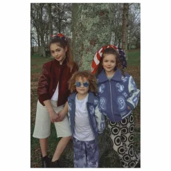 Enfant Fille Garçon Manteaux, Blousons|Manteaux, Blousons|Bomber Brodé Laine et Cuir |