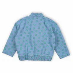 the new society Bomber Smiley Denim | Bleu jean