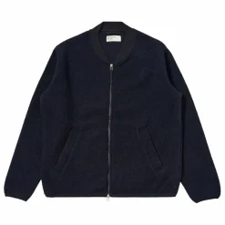 Universal Works Bomber Zippé | Bleu marine