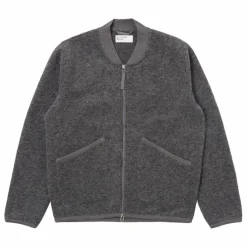 Universal Works Bomber Zippé Laine | Gris