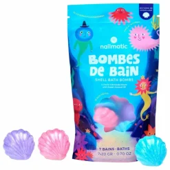 Enfant Nailmatic Kids Soins Du Corps|Soins Du Corps|Bombes de bain Coquillage - Set de 2