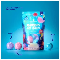 Enfant Nailmatic Kids Soins Du Corps|Soins Du Corps|Bombes de bain Coquillage - Set de 2