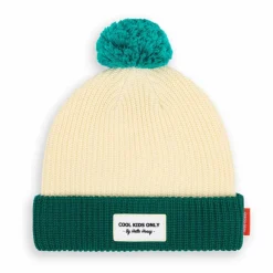 Hello Hossy Bonnet Block Coton Bio | Vert forêt Outlet