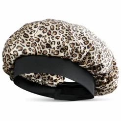 Online Emily's Pillow Bonnet de nuit en soie imprimé Léopard