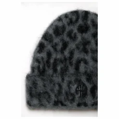Discount Anine Bing Bonnet Elia Léopard Alpaga | Gris