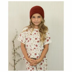 Hot Rylee + Cru Bonnet Maille Côtelé | Rouge