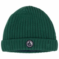 Outlet Petit Bateau Bonnet Polaire Maille Côtelée | Vert sapin