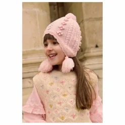 Online Louise Misha Bonnet Pompons Isolina | Rose pâle