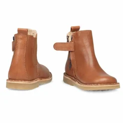 Clearance Petit Nord Boots Ankle Zip | Cognac