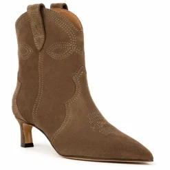 Bobbies Boots Eloisa Suède | Brun kaki New