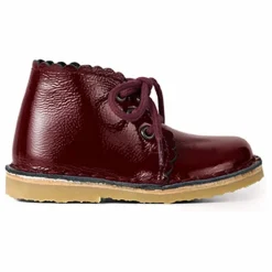 Clearance Petit Nord Boots Lacets Scallop | Bordeaux