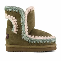 New Mou Boots Surpiquées Eskimo Suède | Vert kaki