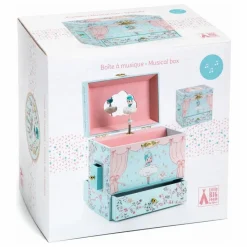 Enfant Djeco Rangements|Patères, Paniers Enfant|Boîte à bijoux Ballerine en scène |