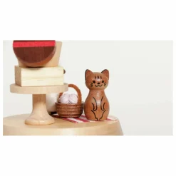 Best Wooderful life Boîte à musique Chats Beige