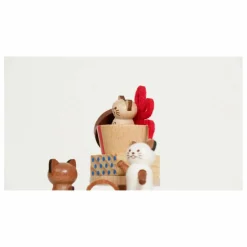 Best Wooderful life Boîte à musique Chats Beige