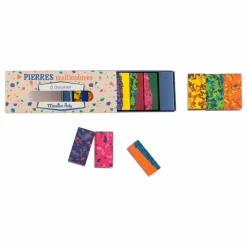 Moulin Roty Boîte de 6 pierres de cire à dessiner Multicolore Best