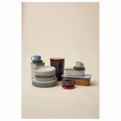 Outlet Hübsch Boîte de rangement Amare | Bleu Clair