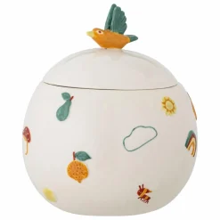 Sale Bloomingville Mini Boîte de rangement en grès Agnes Blanc
