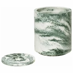 Ferm Living Salle De Bain|Boîte ronde à coton-tige avec couvercle Mist |