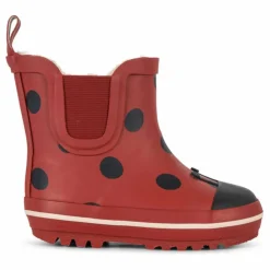 Hot Konges Sløjd Bottes de Pluie Fourrées Cinelle | Rouge