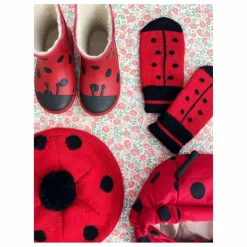 Hot Konges Sløjd Bottes de Pluie Fourrées Cinelle | Rouge