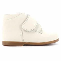 Poppée Bottillons Scratchs Cadet | Blanc Discount