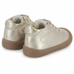 Pom d'Api Bottillons Yaka Walk Cuir Grainé | Doré