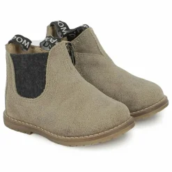 Online Pom d'Api Bottines Bob Jod Zip Velours | Kaki