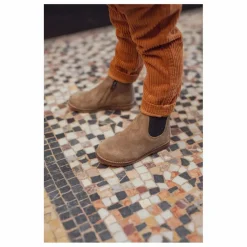 Online Pom d'Api Bottines Bob Jod Zip Velours | Kaki