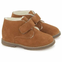 Clearance Tartine et Chocolat Bottines Easy Fur Velours | Camel