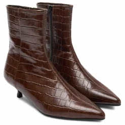 Femme Augusta Bottines Paula Effet Crocodile |