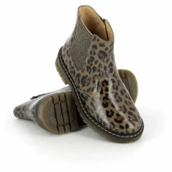 Pom d'Api Bottines Sid Jodzip Leopard | Brun Best