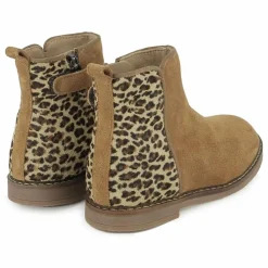 Enfant Pom d'Api Boots, Bottes|Bottines Trip Back Velours Léopard |