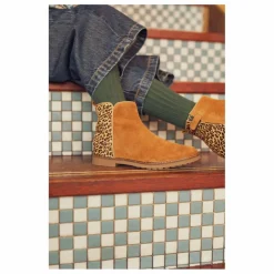 Enfant Pom d'Api Boots, Bottes|Bottines Trip Back Velours Léopard |