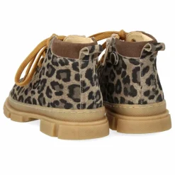 Angulus Bottines Zip Lacets Léopard | Taupe New