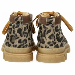 Angulus Bottines Zip Lacets Léopard | Taupe New