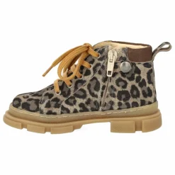 Angulus Bottines Zip Lacets Léopard | Taupe New