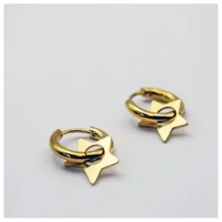 Adorabili Boucles d'Oreilles Anneaux Etoiles | Doré Best