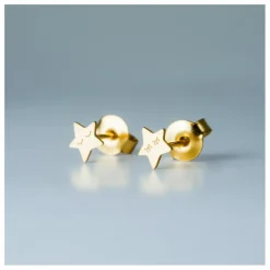 Adorabili Boucles d'oreilles Asymétriques Etoiles | Doré