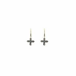 Femme 5 Octobre Boucles d'Oreilles Cross |