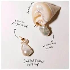 Femme Alhaja Boucles d'Oreilles Josefina Perles |